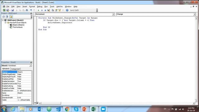 Excel VBA Replied : Protect / Unprotect Sheet by Dropdown List смотреть онлайн