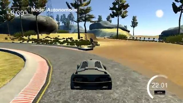 Car driving in autonomous mode in Udacity, Unity framework смотреть онлайн