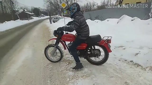 мотоцикл минск ММВЗ 3.112 Холодный пуск и тест драйв смотреть онлайн