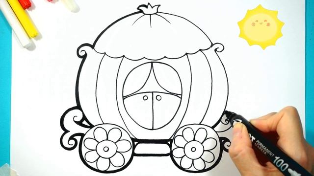 Bolalar uchun stolchani chizish/Drawing a carriage for children/Рисование кареты для детей смотреть онлайн