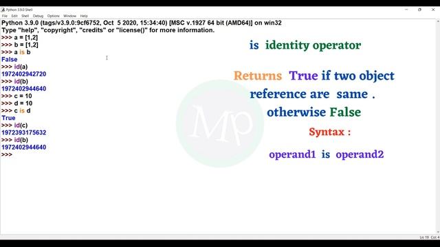 #58 Python Identity Operator In Telugu | Python Operators In Telugu | Python For Beginners In Telug смотреть онлайн
