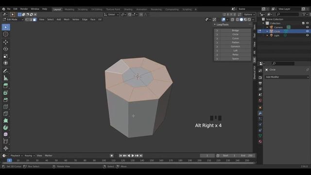 Blender 2.9 quick-tip: Simple way to fill a circle with quads or quad capping a cylinder. смотреть онлайн