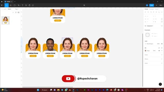 How to design Automatic Carousel/ Slider in @Figma | @Figma मध्ये carousel बनवा व animate करा смотреть онлайн