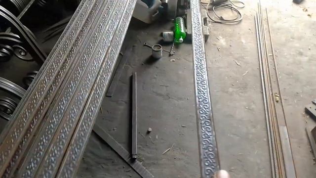 Накатка рисунка на полосу 25*4. смотреть онлайн