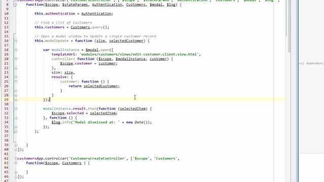 Bossable.com - MEAN Stack: 20 - Pass Customer Details to an Angular UI Modal смотреть онлайн