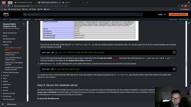 Tutorial: Install a LAMP web server on Amazon Linux 2 смотреть онлайн