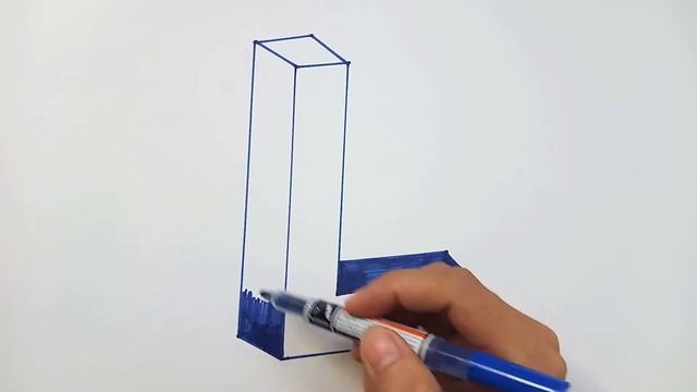 How to draw 3D Letter L step by step very easy | Easy Drawing Tutorial смотреть онлайн