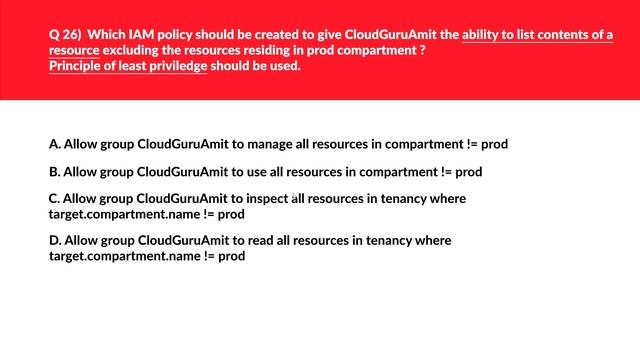 1Z0-1070-21 Cloud Platform Identity and Security Management 2021 Specialist : Part 3 смотреть онлайн