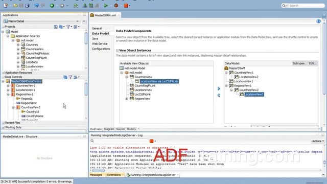Multiple Level Master Detail Page Oracle ADF @ www.cholanacademy.com смотреть онлайн
