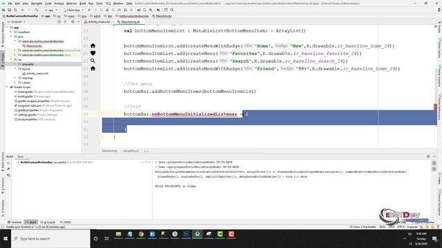 Kotlin Android Tutorial - Custom Bottom Bar AndroidX смотреть онлайн