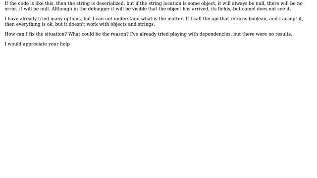com.fasterxml.jackson.core.JsonParseException: Unrecognized token смотреть онлайн