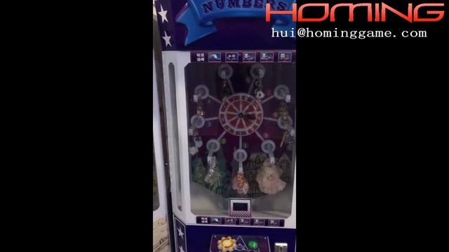 Lucky numbers claw game machine prize vending machine toy crane machine (hui@hominggame.com) смотреть онлайн