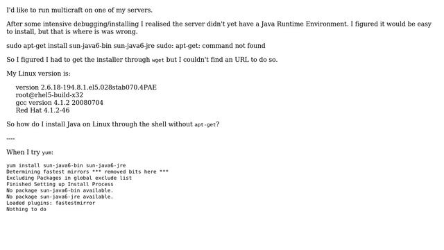 Install Java On Linux Through Shell Without Apt-get