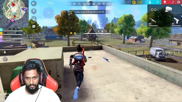 Why Fear when Wacky is Here??| Wacky on Live | Face cam Live #ff смотреть онлайн
