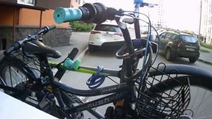 Велобагажник на заднюю дверь из Ленты. Наверное, самый дешевый задний велосипедный багажник.