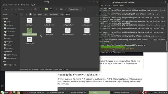 Instalar ultima version de symfony mediante composer (Linux) смотреть онлайн