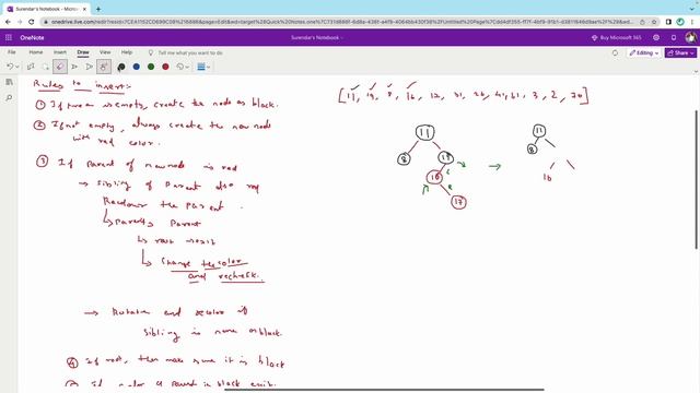 Red Black tree insertion | DSA in Tamil | DSA with Python смотреть онлайн