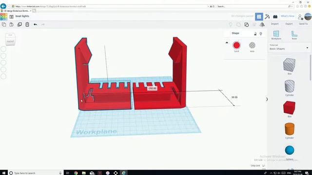 How to cut objects in half in TinkerCad смотреть онлайн