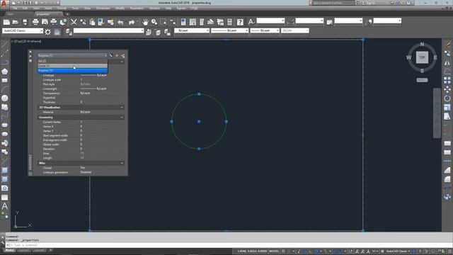 AutoCAD Tutorial Lesson 1-10 Object Properties (Complete Beginners Course) смотреть онлайн