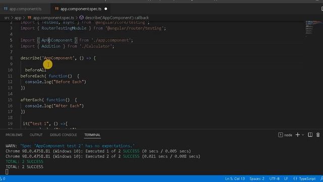 Part 15- BeforeAll and AfterAll in Jasmin Method | Angular unit test case Tutorials with Jasmine смотреть онлайн