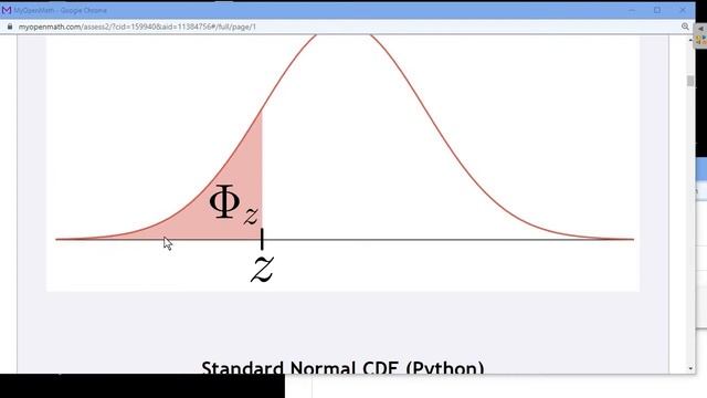 STA2023: Standard Normal Cumulative Distribution Function CDF смотреть онлайн