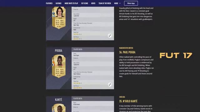 FIFA 18 TOP 100 PLAYER RATINGS. FIFA 18 vs 17.(40-31) смотреть онлайн