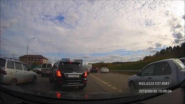 Driving in Moscow agglomeration: Текстильщики - Кузьминки - Бронницы 30/09/2018 (timelapse) смотреть онлайн