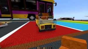 Как построить школьный автобус в Майнкрафт | Minecraft - Tutorial 22 |