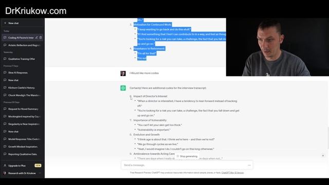 Thematic analysis with ChatGPT | PART 1- Coding qualitative data with ChatGPT смотреть онлайн