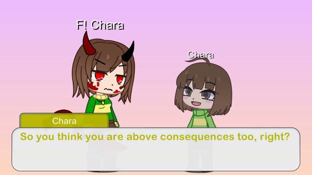 Chara meets Fanon Chara || Gacha Club || Undertale смотреть онлайн