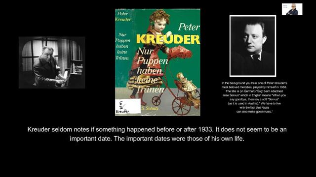 NAZISM & MUSIC & PRIVATE LIFE - Example: Peter Kreuder