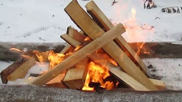 Нижневартовский розжиг костра в ноябре =) смотреть онлайн