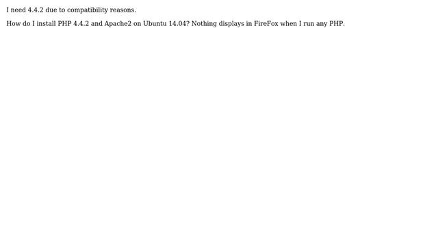 Ubuntu: Install PHP 4.4.2 on 14.04 смотреть онлайн