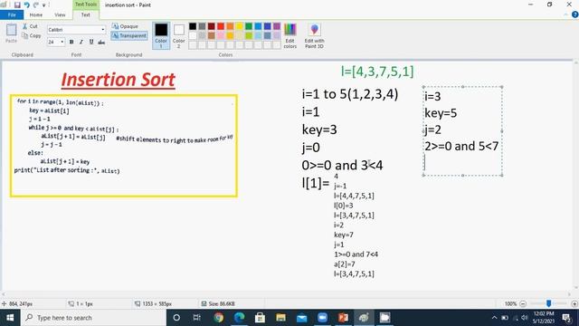 Class-12 Python|| INSERTION SORT||CH-2 PYTHON REVISION TOUR-|| смотреть онлайн