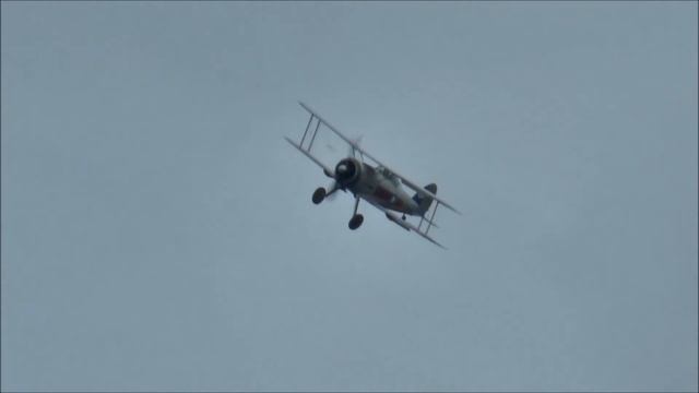 Glorious Gloster Gladiator WW2 biplane fighter with Spitfire & Hurricane смотреть онлайн