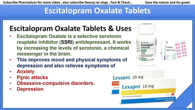 Escitalopram tablets ip nexito 10 | escitalopram oxalate tablets | Escitalopram | Antidepressants смотреть онлайн