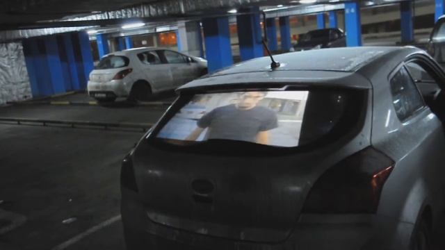 Видео-реклама на авто, обратная проекция смотреть онлайн