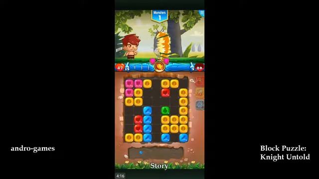 Block Puzzle: Knight Untold Story (by BP Game Studio) - puzzle game for android - gameplay. смотреть онлайн