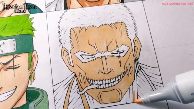 Drawing Zoro in different Anime Styles - ワンピース - ( One Piece ) смотреть онлайн