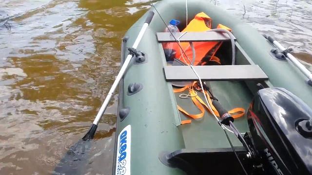 ОБЗОР ПВХ ЛОДКИ АКВА 2800. ЛОДКА ПОД МОТОР. АКВА 2800 + HIDEA 3.5 смотреть онлайн