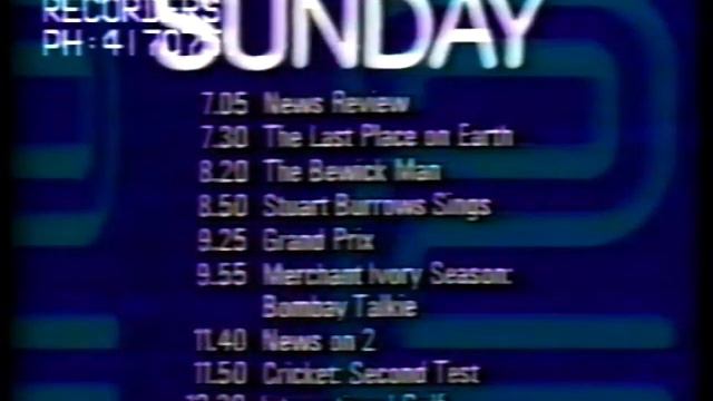 BBC2 Continuity 14th August 1982 (Saturday) смотреть онлайн