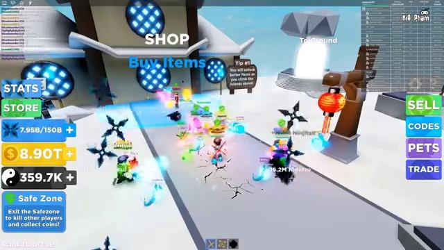 Roblox | SHURIKEN XUẤT HIỆN NINJA KIA KHÔNG NGÁN MỘT AI - Ninja Legends | KiA Phạm смотреть онлайн