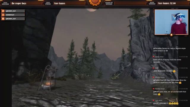 PSVR GIVEAWAY SKYRIM VR LIVE STREAM 2/3 смотреть онлайн