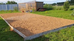 Как сделать ПЛОЩАДКУ под БАССЕЙН/Настил под бассейн на даче своими руками