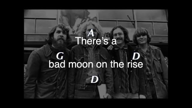 Bad Moon Rising - CCR chords and lyrics смотреть онлайн