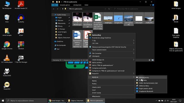 Jak spakować i rozpakować pliki/zdjęcia | ZIP, RAR, 7z, | WinRAR, 7-Zip, Windows 10 смотреть онлайн