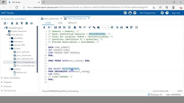 PROC UNIVARIATE|Basic of PROC UNIVARIATE|Creating statistical reports using PROC UNIVARIATE смотреть онлайн