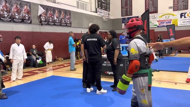 Teo vs Smokeys Karate Team 12-13 Intermediate Point Fighting