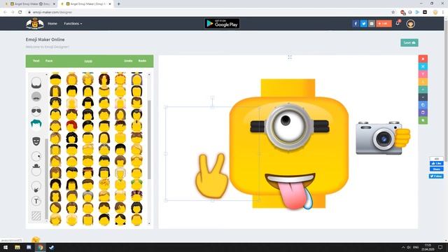 Как сделать свой собственный Emoji смотреть онлайн