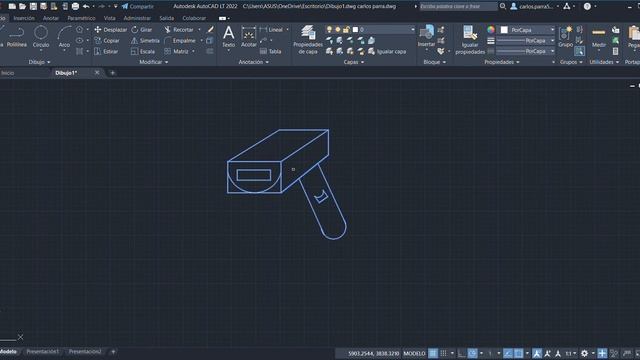 Autodesk AutoCAD LT 2022 Dibujo1 dwg carlos parra dwg 2022 04 24 16 12 41 смотреть онлайн